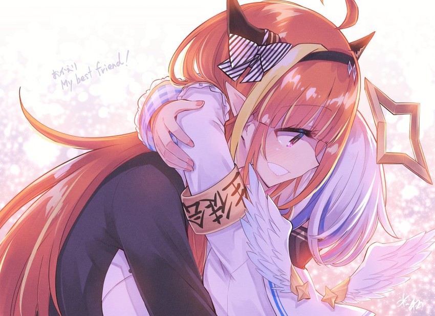 amane kanata and kiryu coco (hololive) drawn by hikawa_shou