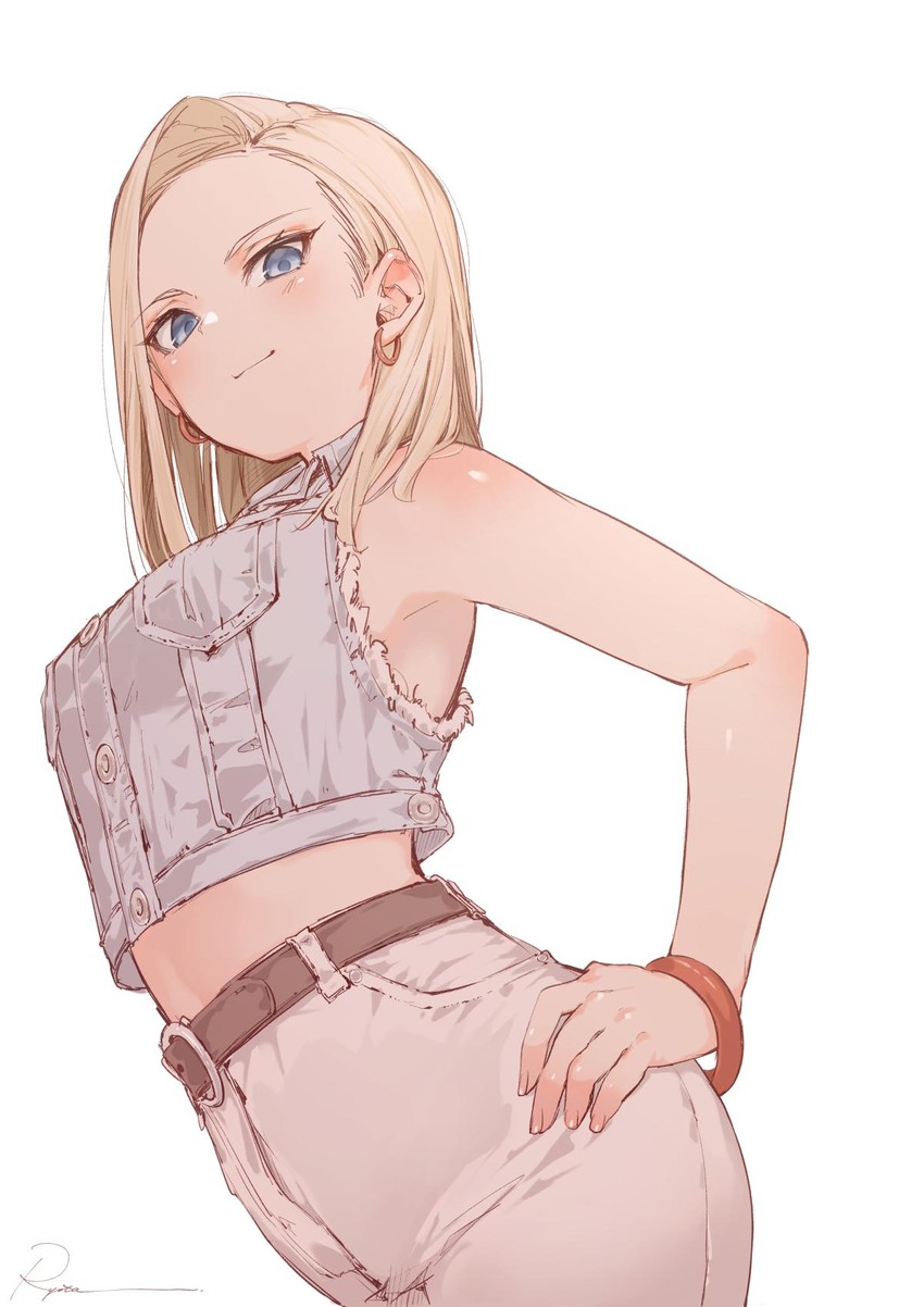 android 18 (dragon ball and 1 more) drawn by ryota_(ry_o_ta)