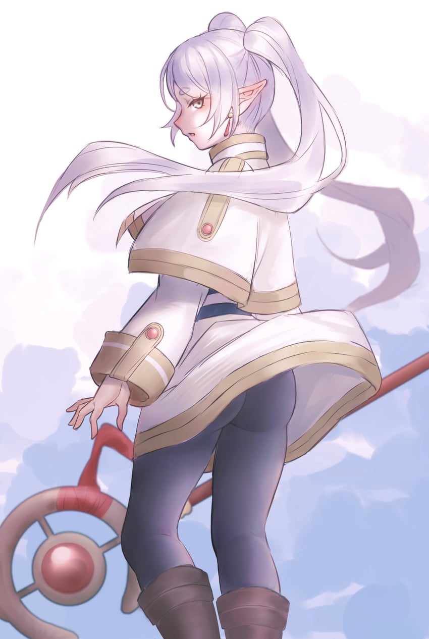 frieren (sousou no frieren) drawn by tattered_helmet_(polan_kui)