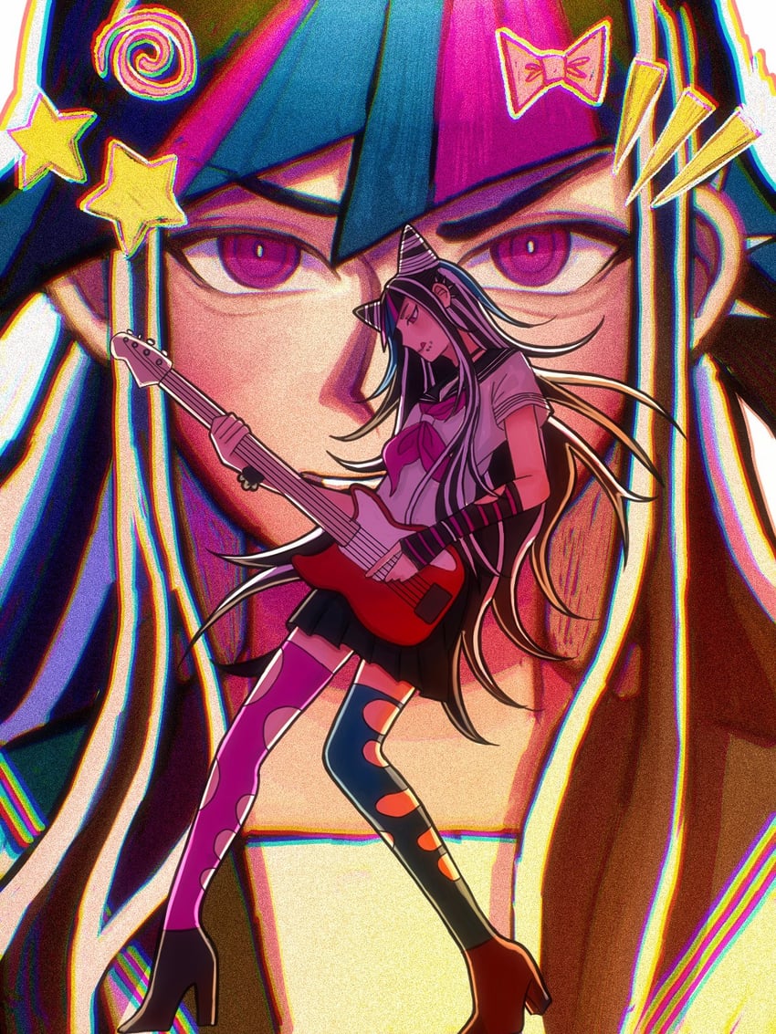mioda ibuki (danganronpa and 1 more) drawn by tuwurtle