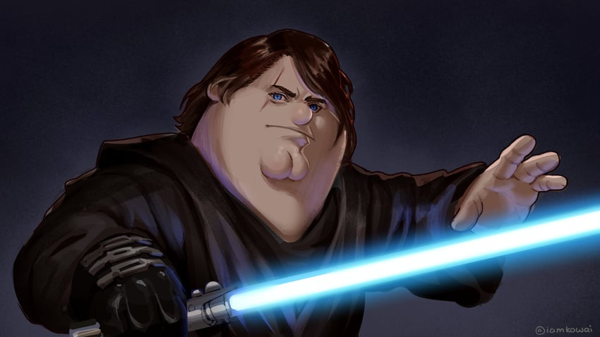 peter griffin and anakin skywalker (star wars and 2 more) drawn by kowai_(iamkowai)