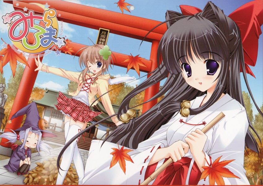 tsukimiya kaede, takahara ai, and arima mari (miraroma) drawn by mikeou