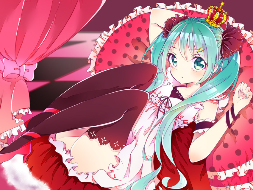 hatsune miku (vocaloid and 1 more) drawn by kotamun