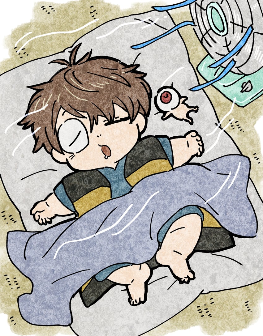 kitarou and medama oyaji (gegege no kitarou and 1 more) drawn by 20091002
