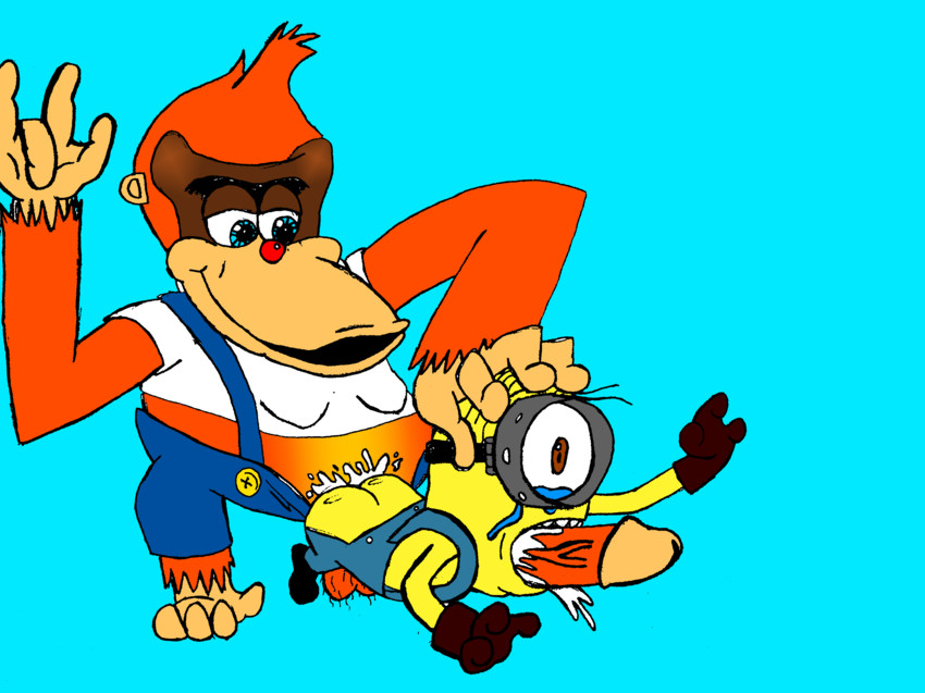 minion and lanky kong (donkey kong and 2 more)