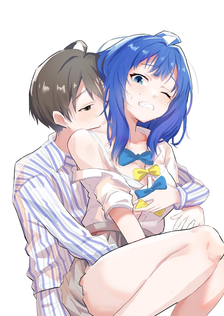 yanami anna and nukumizu kazuhiko (make heroine ga oo sugiru!) drawn by k2s