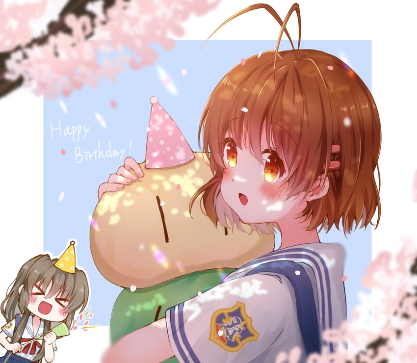 furukawa nagisa and ibuki fuuko (clannad and 1 more) drawn by suiryuu_(suiryu_47)