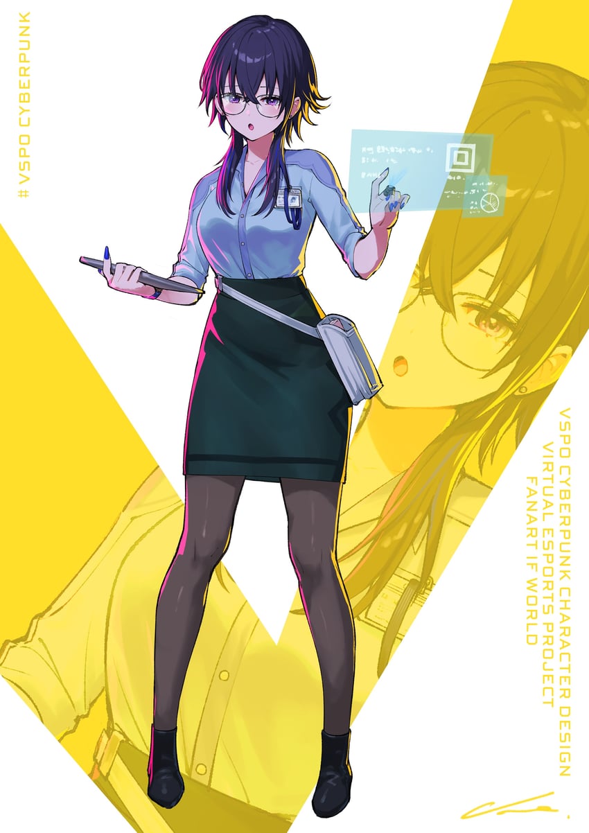 ichinose uruha (vspo! and 1 more) drawn by nemoto_yuuma