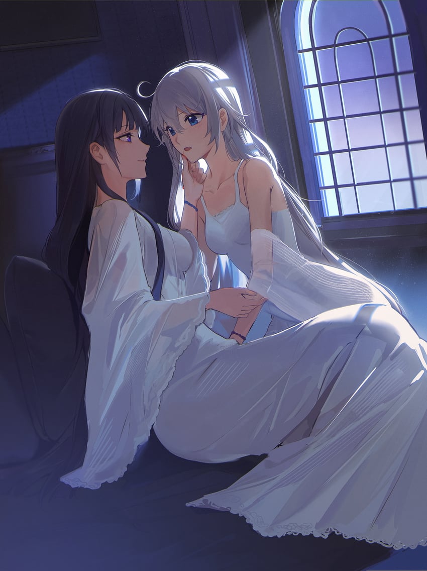 kiana kaslana and raiden mei (honkai and 1 more) drawn by cangyuguxing