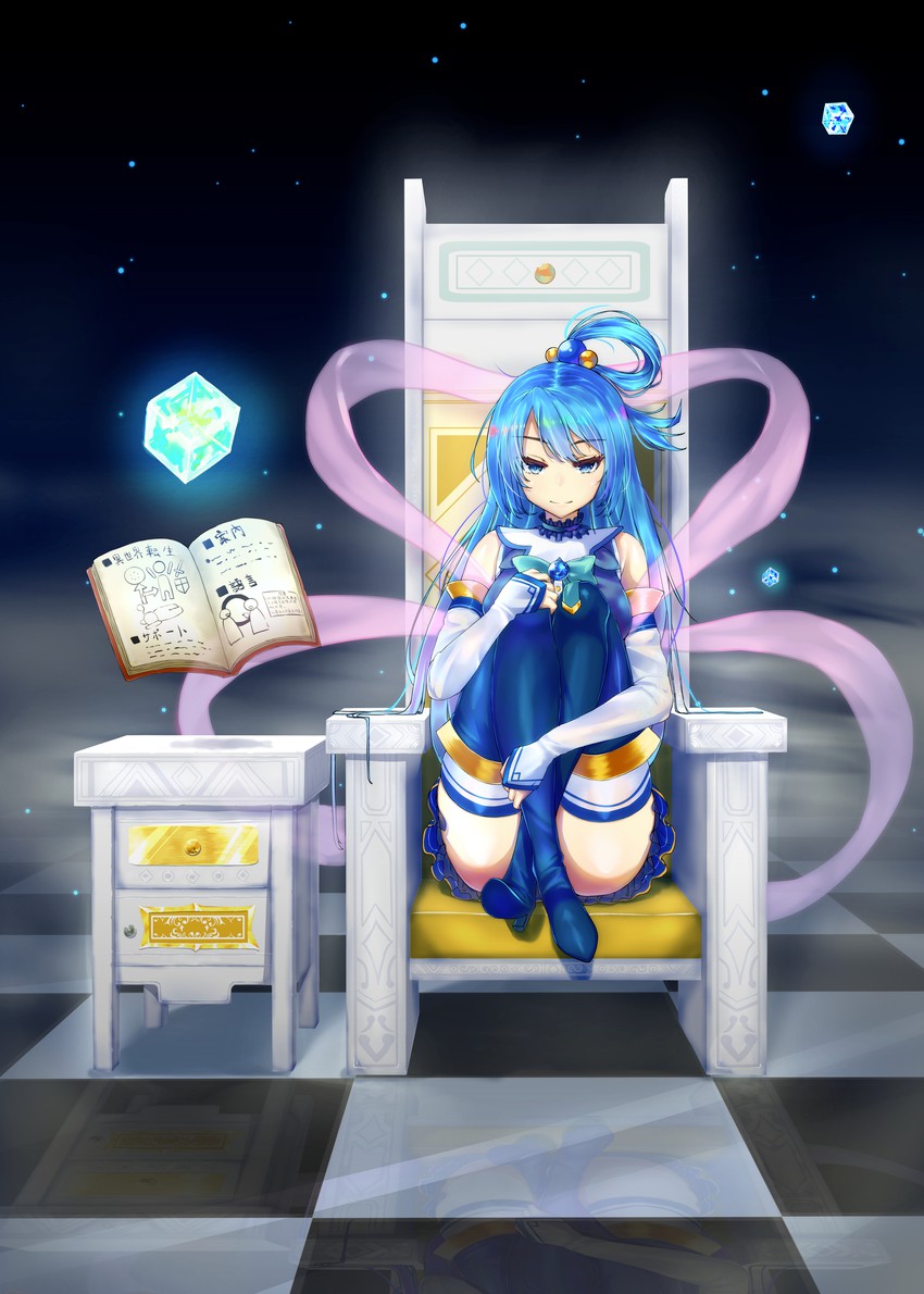 aqua (kono subarashii sekai ni shukufuku wo!) drawn by mkldragon