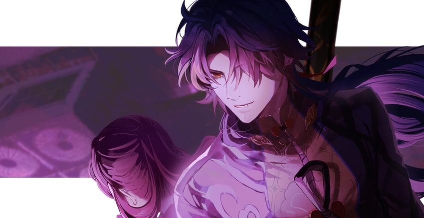 kafka and blade (honkai and 1 more) drawn by zassyoku_dd