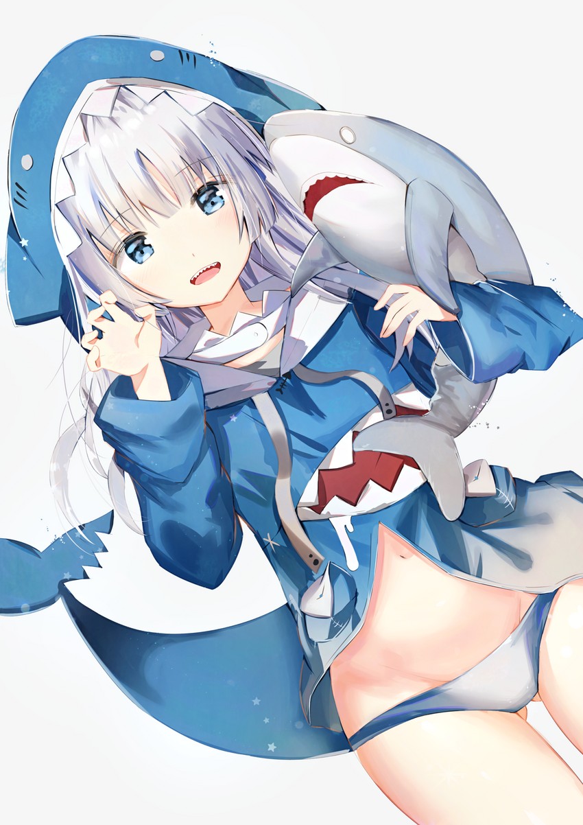 gawr gura (hololive and 1 more) drawn by dedeko