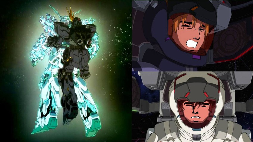 unicorn gundam, banagher links, abe takakazu, unicorn gundam banshee, riddhe marcenas, and 1 more (gundam and 2 more)