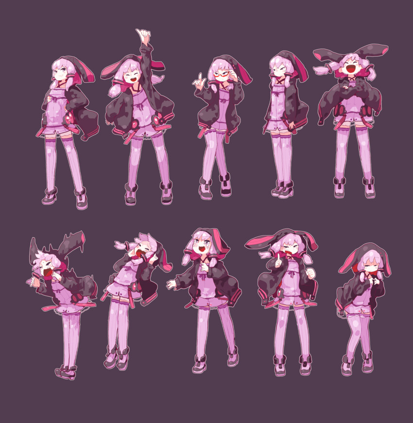 yuzuki yukari (vocaloid and 1 more) drawn by mossgreen