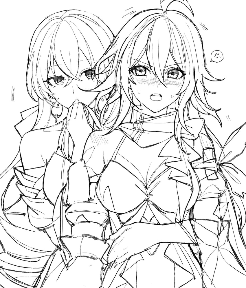 bronya rand and seele (honkai and 1 more) drawn by thotep