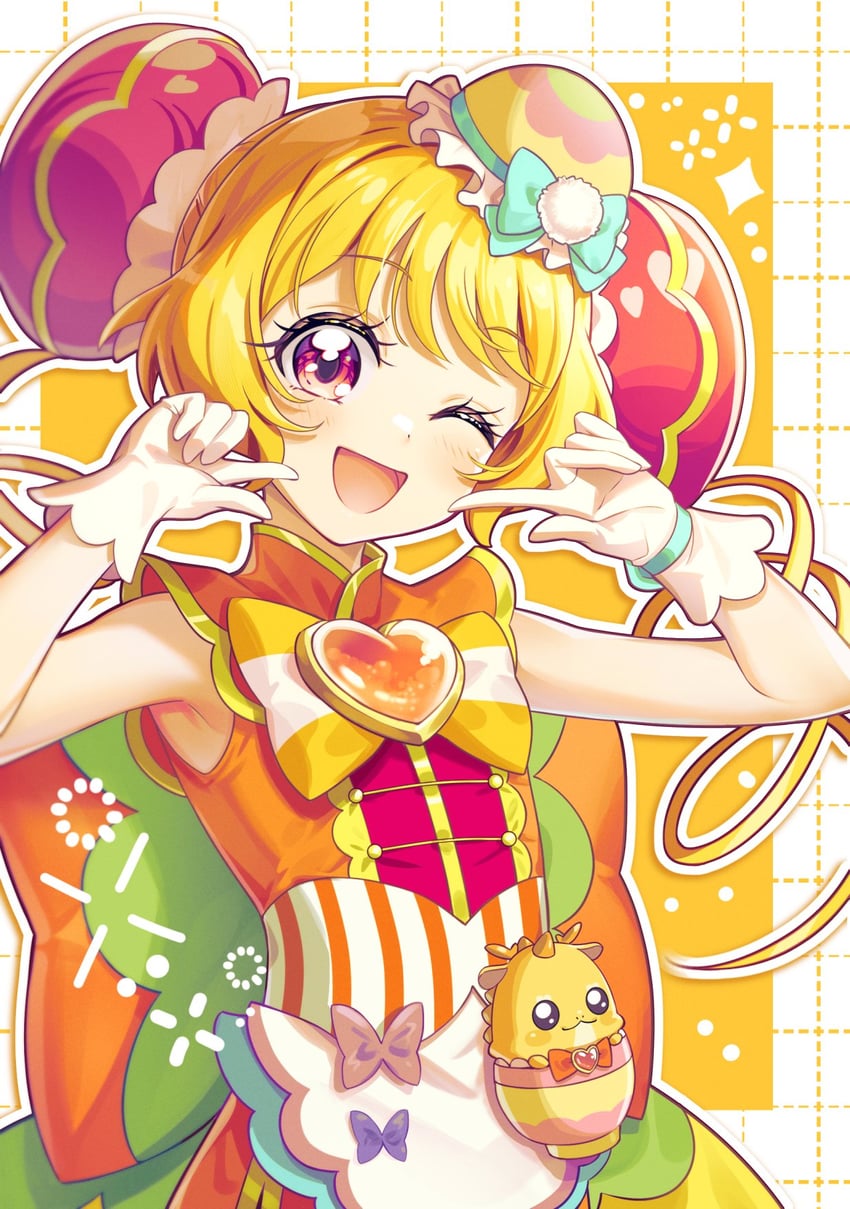 hanamichi ran and cure yum-yum (precure and 1 more) drawn by rice_rabbit22