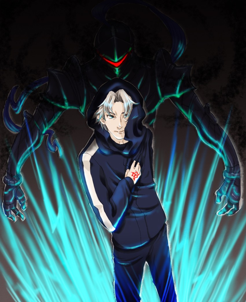 matou kariya and berserker (fate and 2 more) drawn by oribon8