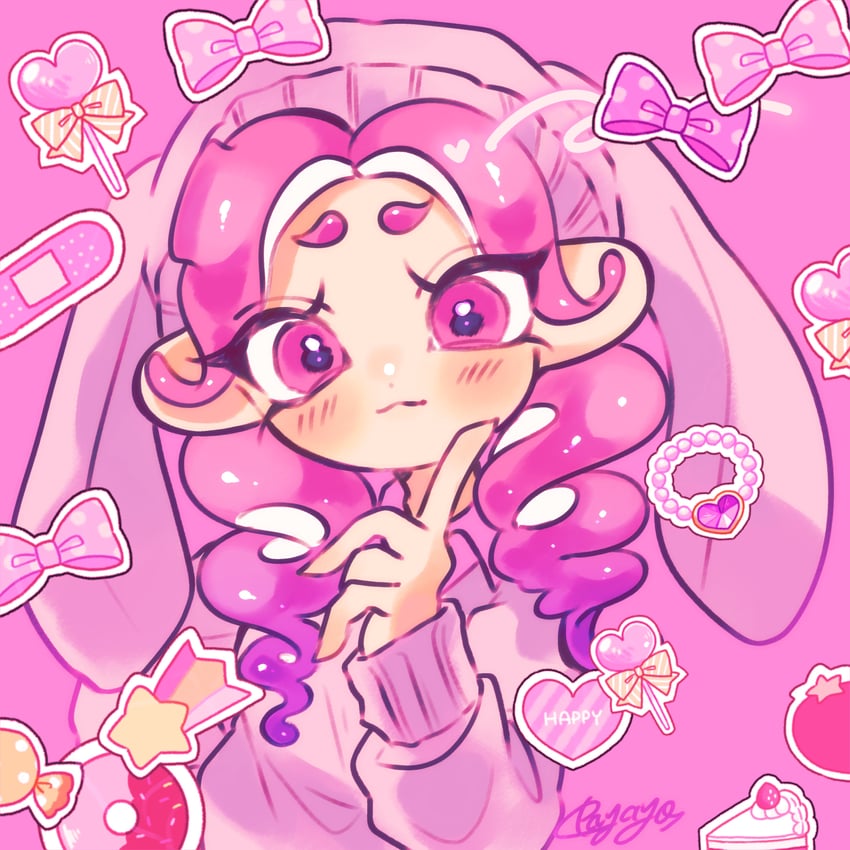 octoling player character and octoling girl (splatoon) drawn by payayo884