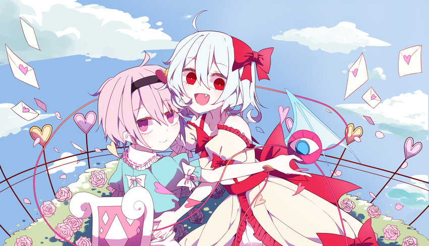 remilia scarlet and komeiji satori (touhou) drawn by bing_zizi