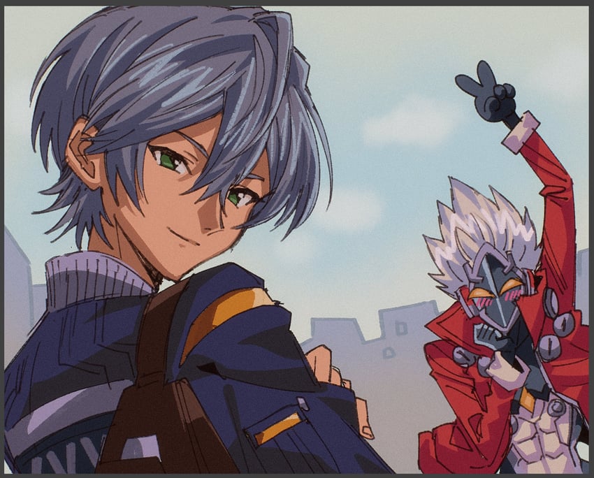 wise and billy kid (zenless zone zero) drawn by heparou50