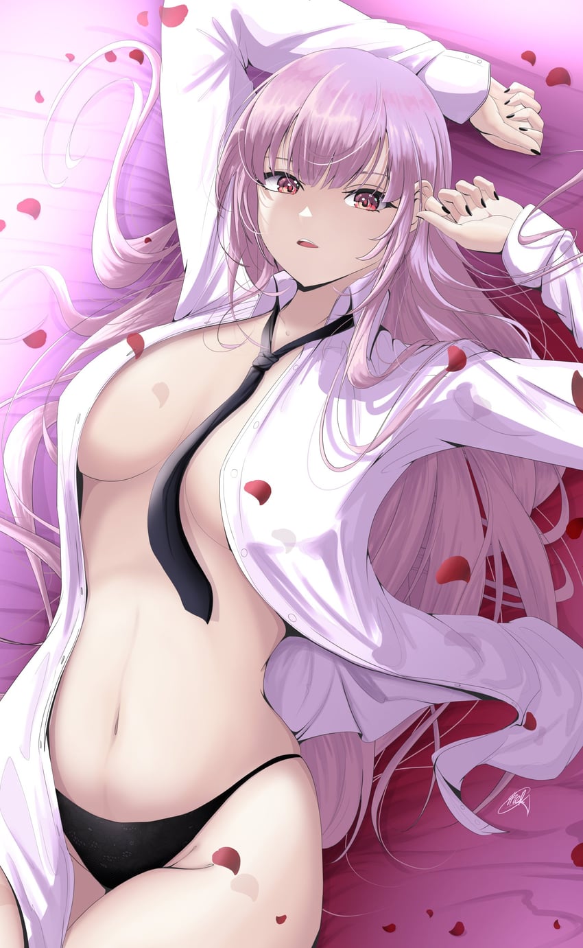 mori calliope (hololive and 1 more) drawn by ellier23