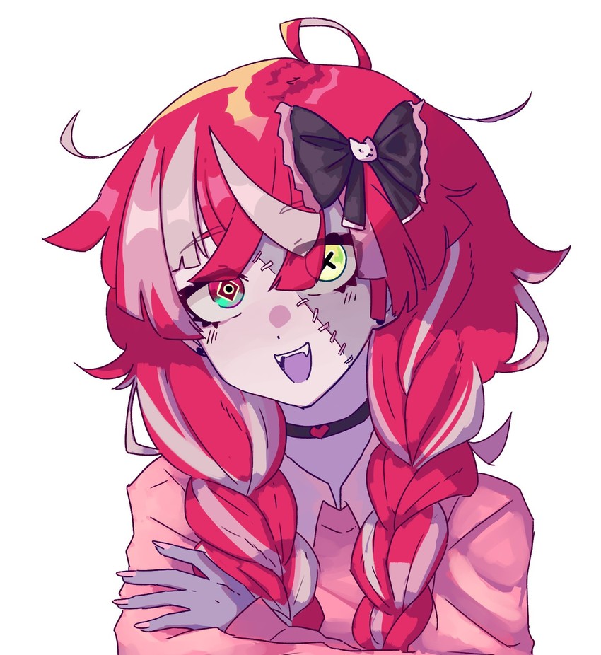 kureiji ollie (hololive and 1 more) drawn by jess_(p2eocene)