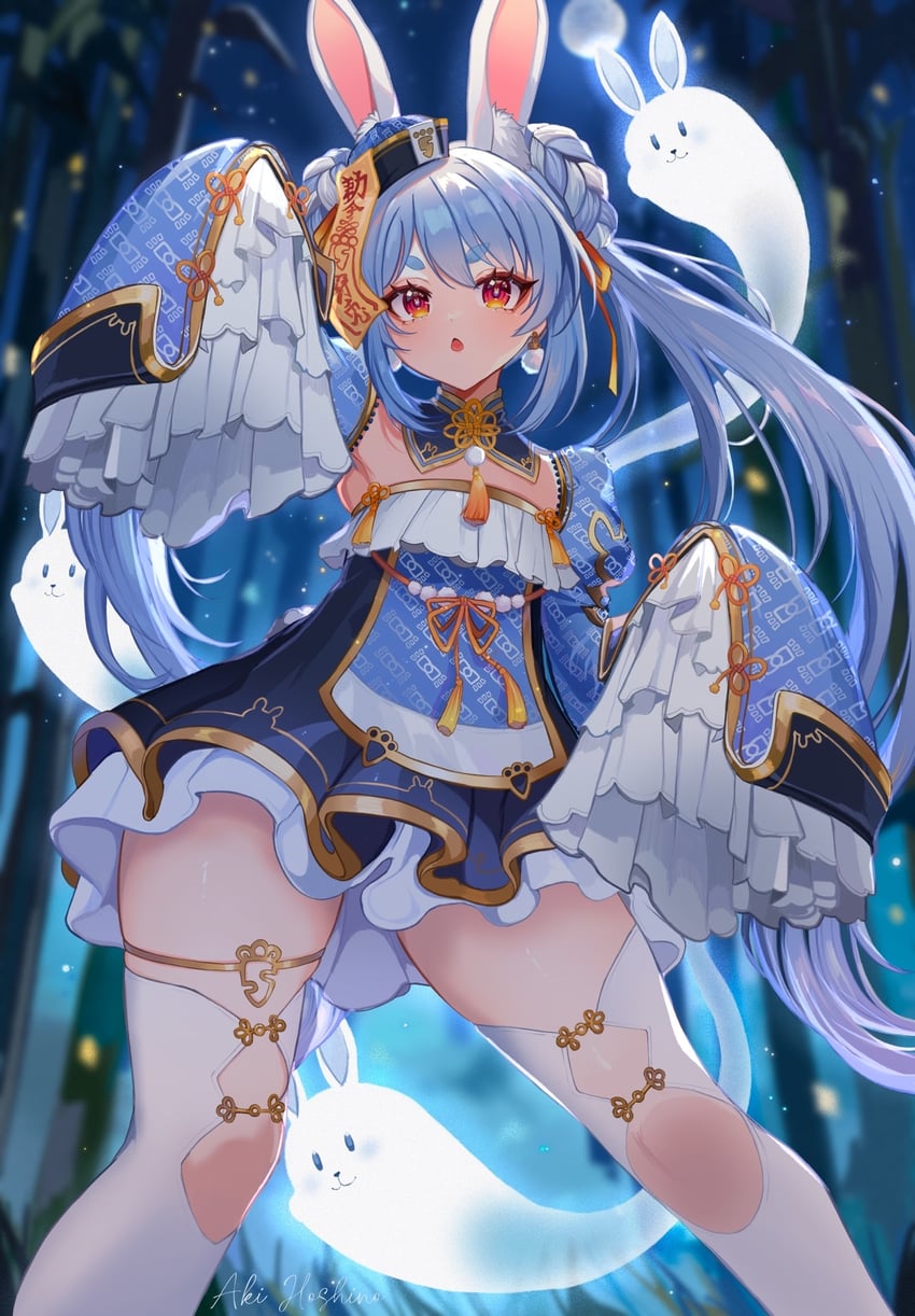 usada pekora and don-chan (hololive) drawn by aki_hoshino