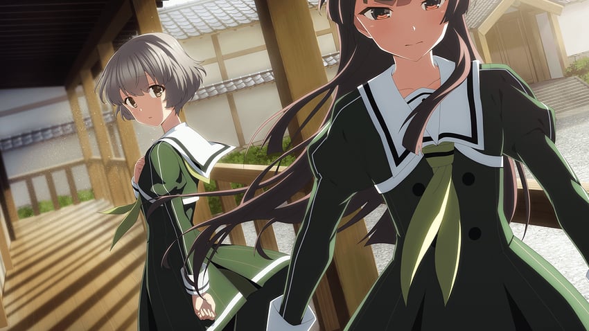 juujou hiyori and iwakura sanae (toji no miko and 1 more)