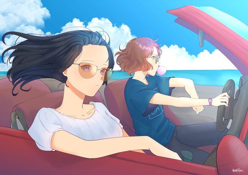 oumae kumiko and kousaka reina (hibike! euphonium) drawn by ratifuu