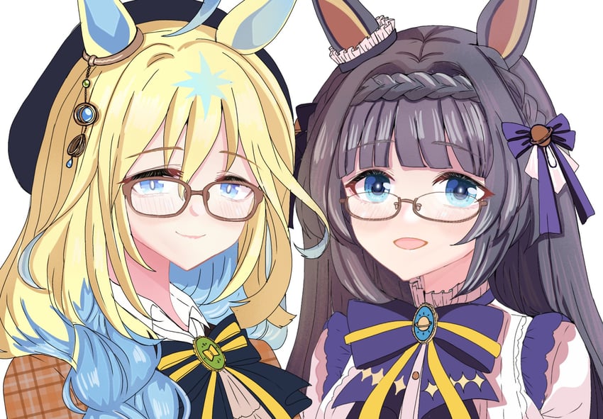 neo universe and zenno rob roy (umamusume) drawn by b9pqpy