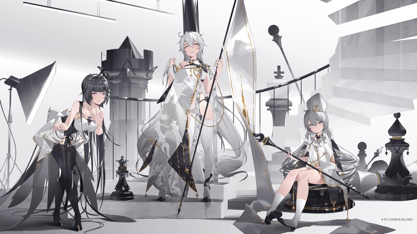 kiana kaslana, raiden mei, and bronya zaychik (honkai and 1 more) drawn by tatatsu