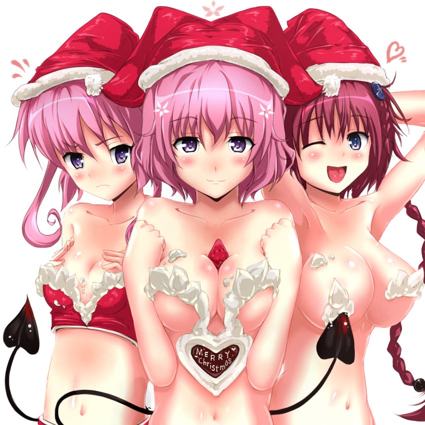 momo velia deviluke, nana asta deviluke, and kurosaki mea (to love-ru and 1 more) drawn by sengoku_(5363461)