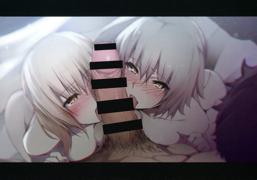 artoria pendragon, jeanne d'arc alter, and saber alter (fate and 1 more) drawn by kappipe_(brd0520)
