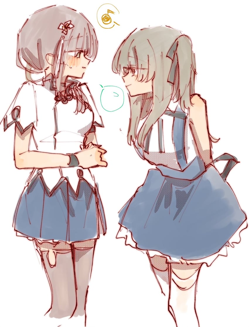 kuo shenlin and wang yujia (assault lily) drawn by rui_rui_rui0122