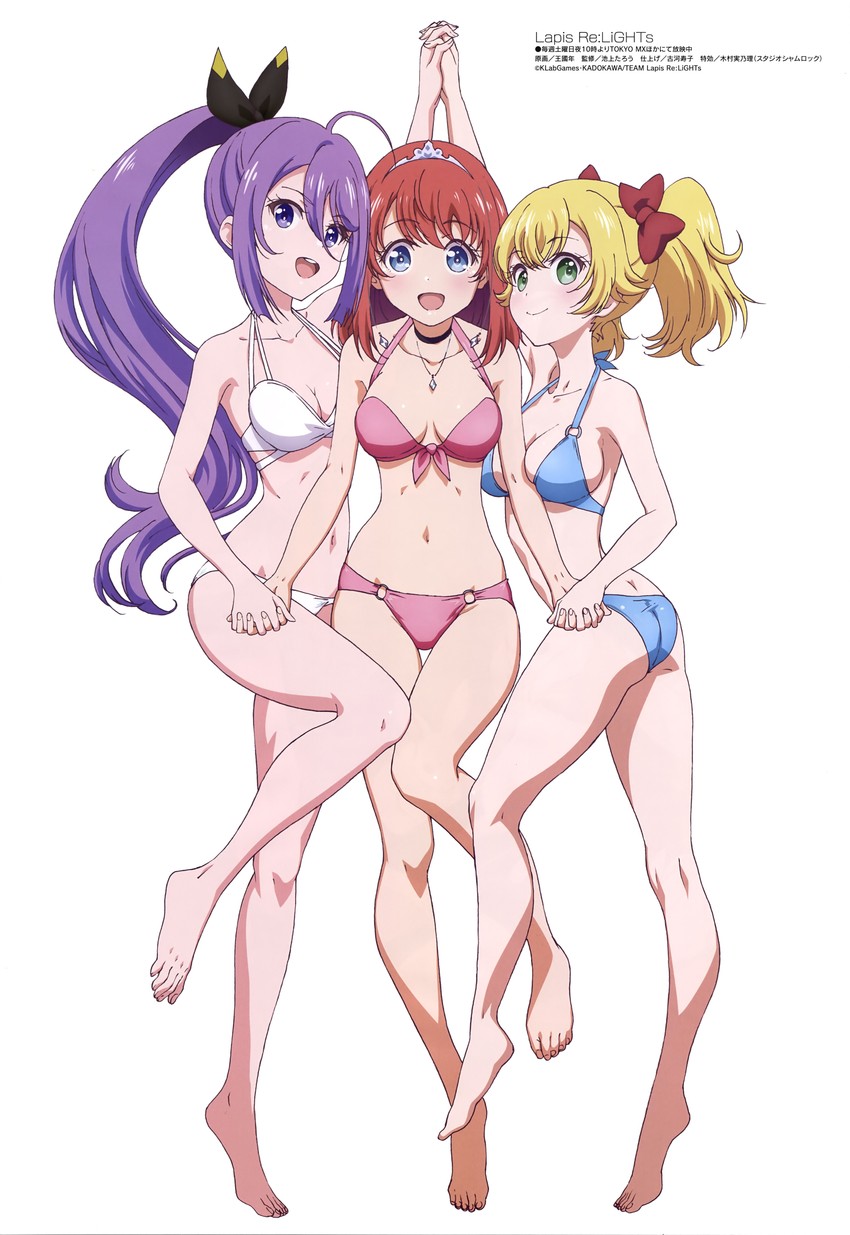 lavie, tiara, and ashley (megami magazine and 1 more) drawn by cwind