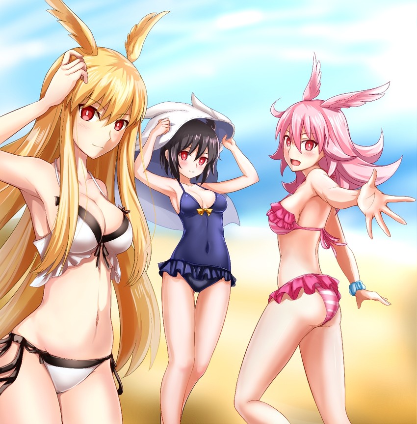 valkyrie, ortlinde, thrud, and hildr (fate and 1 more) drawn by nagishy