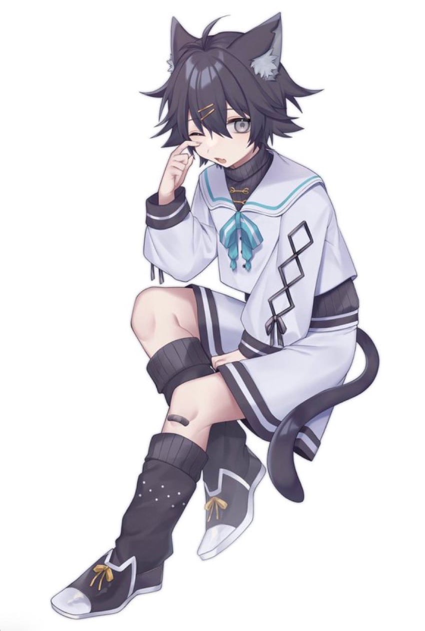 kurone rimu (indie virtual youtuber) drawn by asano_yoru_(artist)