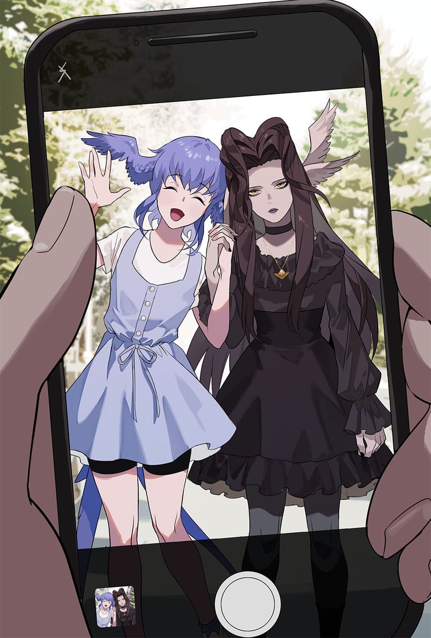 meteion, hermes, and the endsinger (final fantasy and 1 more) drawn by byuub