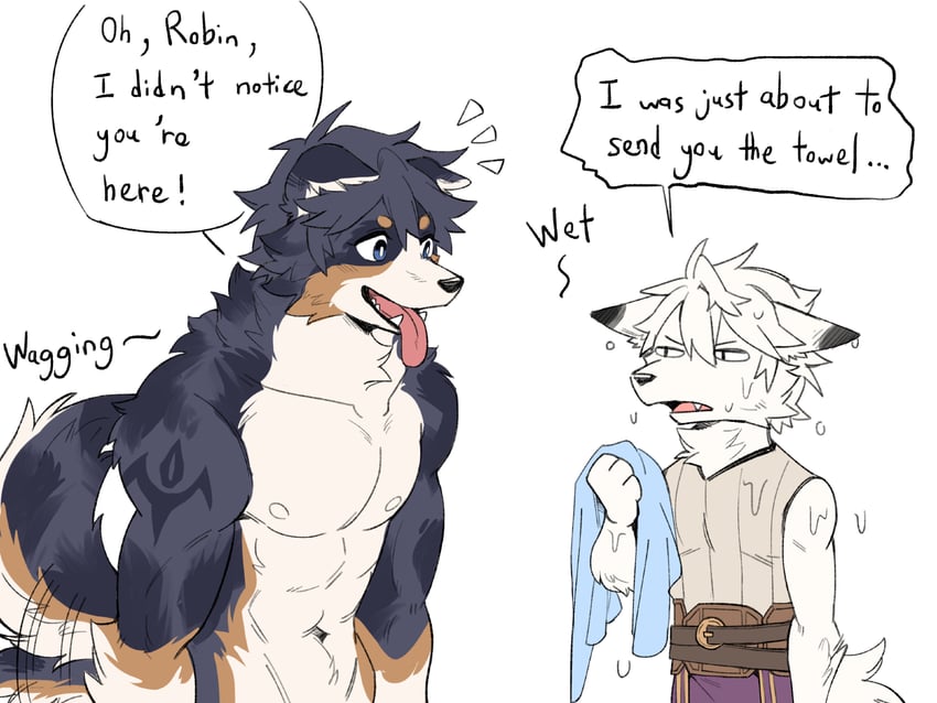 male robin and chrom (fire emblem and 1 more) drawn by koge_(natsub_bkoge)