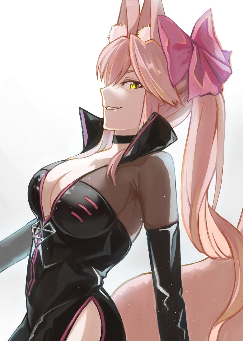 tamamo and koyanskaya (fate and 1 more) drawn by omame_korokor