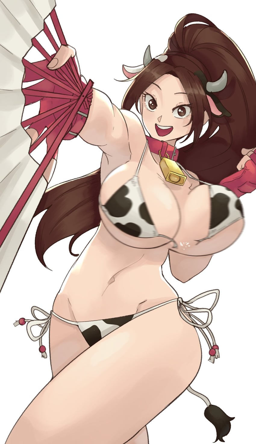 shiranui mai (the king of fighters and 2 more) drawn by wanderjegson