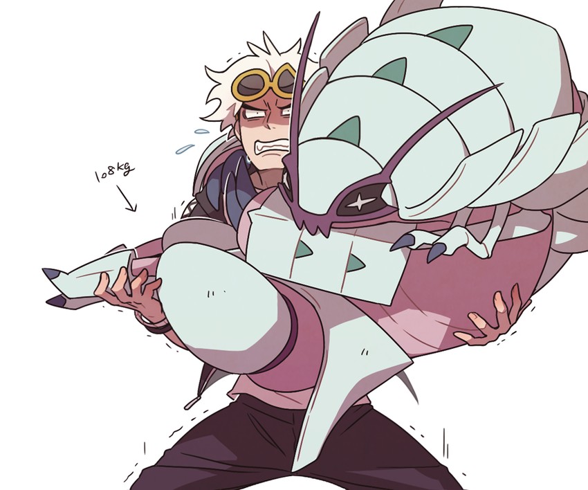 guzma and golisopod (pokemon and 1 more) drawn by ssalbulre
