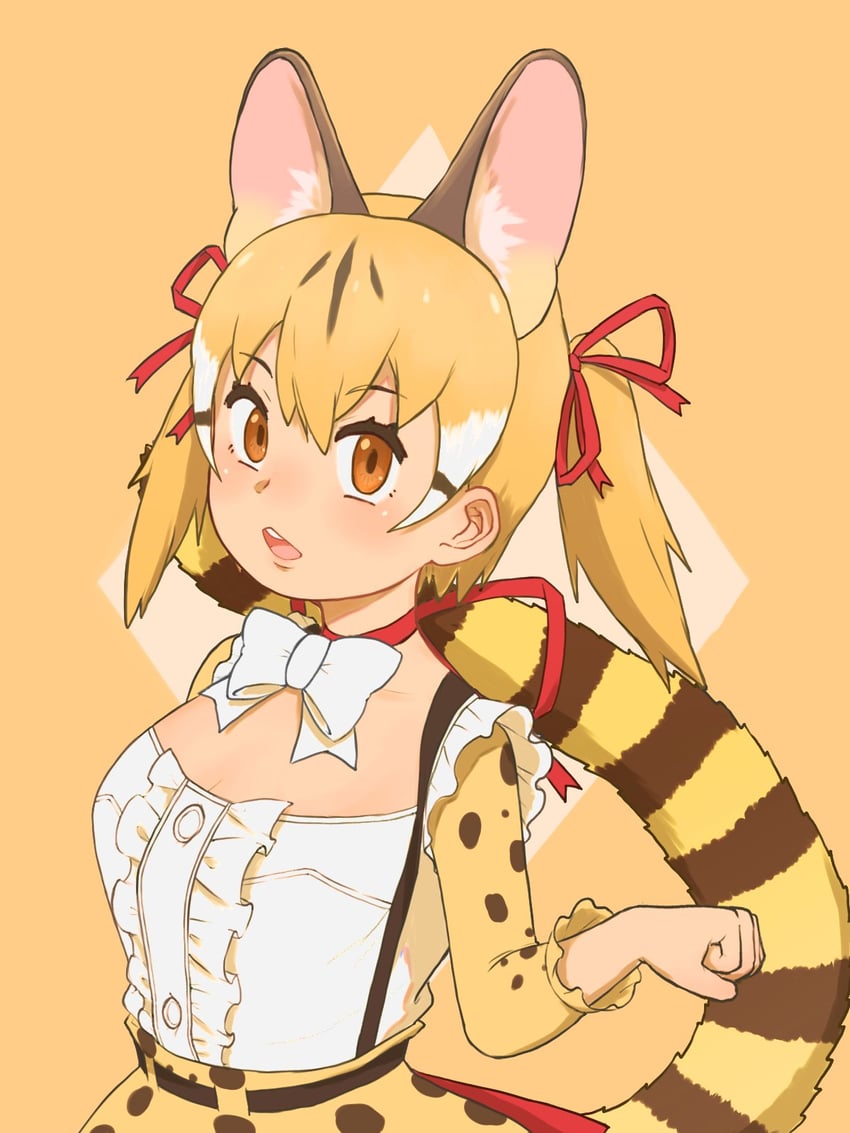 large-spotted genet (kemono friends and 1 more) drawn by y0whqzz8bkslezl