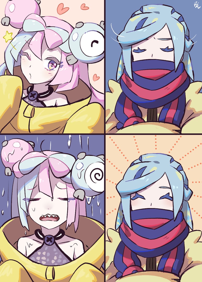 iono and grusha (pokemon and 1 more) drawn by min_(myna8247)