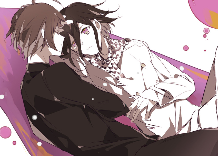 oma kokichi and saihara shuichi (danganronpa and 1 more) drawn by konohana_inori