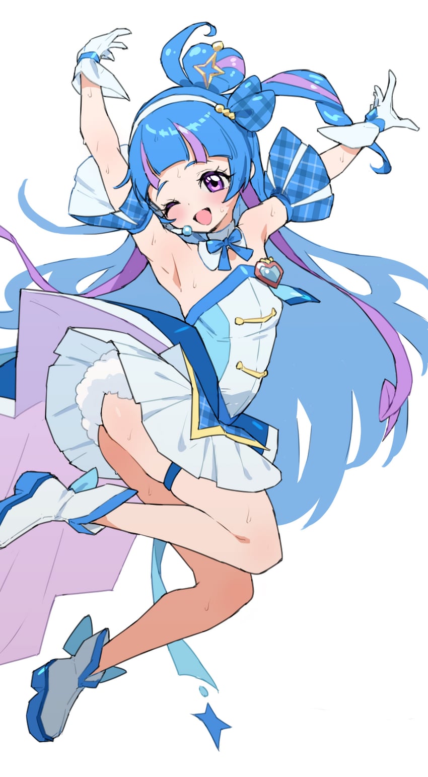 cure wink (precure and 1 more) drawn by mo_(boo1719501boo)