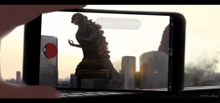 godzilla (pokemon and 3 more) drawn by furukawa_herzer