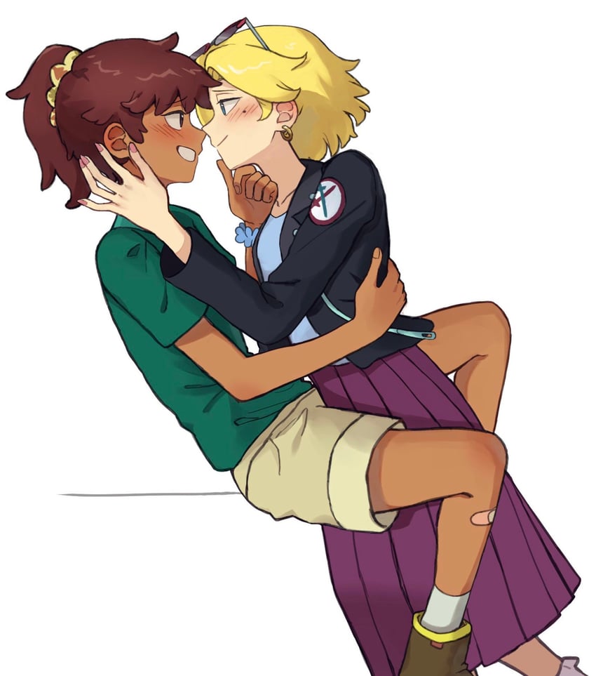 sasha waybright and anne boonchuy (amphibia) drawn by junsui_(omori0310)