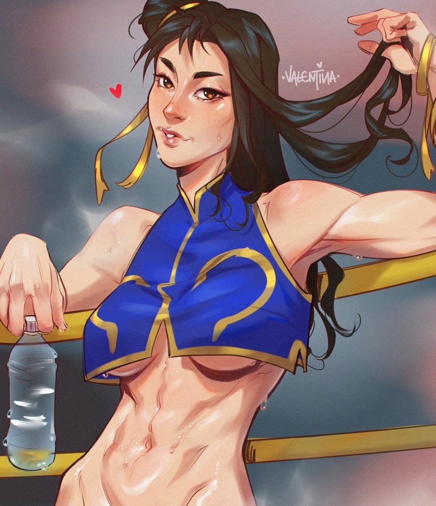 chun-li (street fighter) drawn by valentina_tavolilla