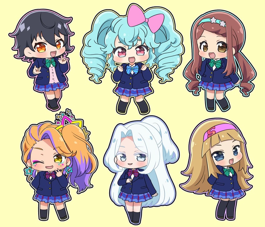 katasumi amari, mimori suzuko, uchida aya, nanjou yoshino, kusuda aina, and 7 more (love live! and 6 more) drawn by chii_(chi_pppuri)